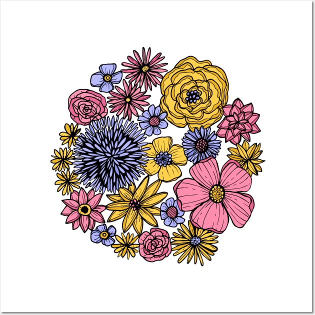 Inked Floral Wall Art by robyriker